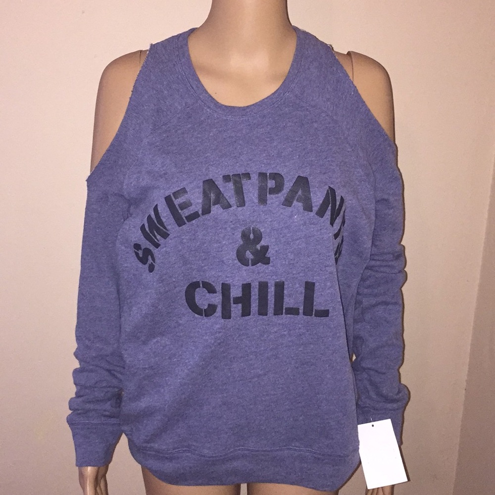 🇺🇸🇺🇸🇺🇸COLD SHOULDER GRAPHIC SWEATSHIRT